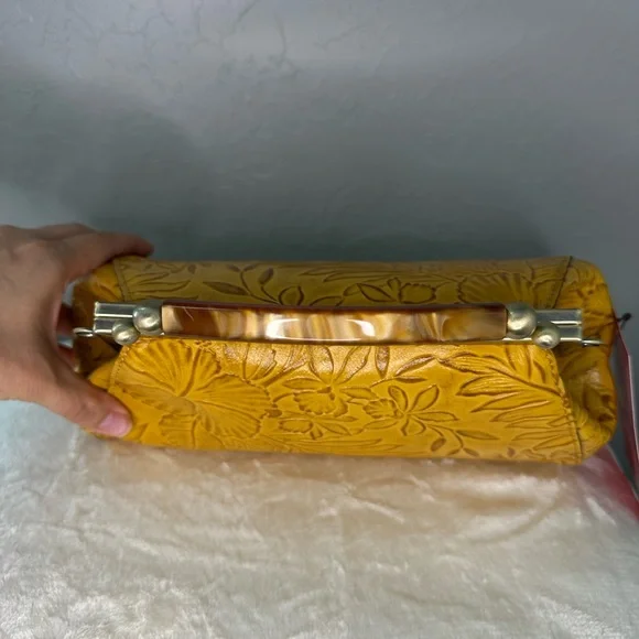 Patricia Nash Mustard Floral Embossed - Picture 6 of 13